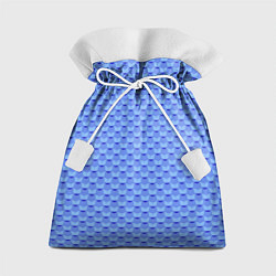 Мешок для подарков Синий геометрический узор текстура, цвет: 3D-принт