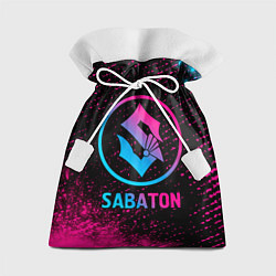 Мешок для подарков Sabaton - neon gradient, цвет: 3D-принт