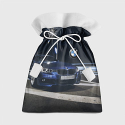 Мешок для подарков BMW на ночной трассе, цвет: 3D-принт