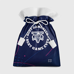 Мешок для подарков Символ GTA и надпись best game ever, цвет: 3D-принт