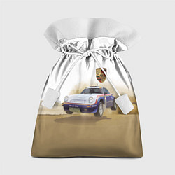 Мешок для подарков Porsche - гонки в пустыне, цвет: 3D-принт