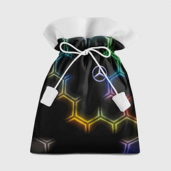 Мешок для подарков Mercedes - neon pattern, цвет: 3D-принт