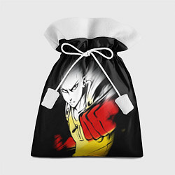 Мешок для подарков Ванпанчмен -человек с красными кулаками, цвет: 3D-принт