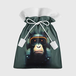 Мешок для подарков Кибер-обезьяна, цвет: 3D-принт