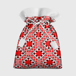 Мешок для подарков Белорусская вышивка - орнамент, цвет: 3D-принт