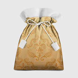 Мешок для подарков Золотые паттерны, цвет: 3D-принт