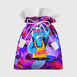 Мешок для подарков DJ Scratchy in pink glasses, цвет: 3D-принт