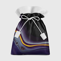 Подарочный мешок Фиолетовые краски во тьме