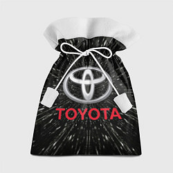 Мешок для подарков Тойота, эмблема, автомобильная тема, цвет: 3D-принт