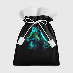 Мешок для подарков Неоновая лиса, цвет: 3D-принт