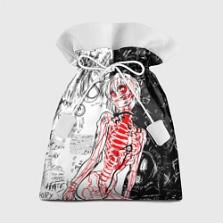 Мешок для подарков Рей Аянами - dead inside mood, цвет: 3D-принт