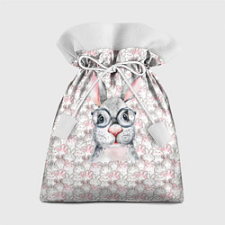 Мешок для подарков Кролик в очках 2023, цвет: 3D-принт
