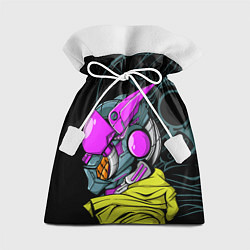 Мешок для подарков Киберпанк робот в куртке, цвет: 3D-принт
