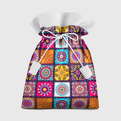 Мешок для подарков Пэчворк - мандалы, цвет: 3D-принт