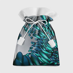 Мешок для подарков Абстрактные блестящие камни и серый фон, цвет: 3D-принт