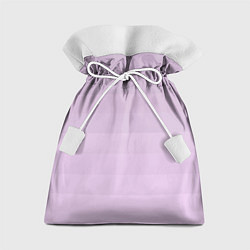 Мешок для подарков Монохромный полосатый розовато-сиреневый, цвет: 3D-принт