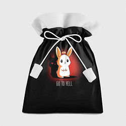 Мешок для подарков Кролик чёртик, цвет: 3D-принт