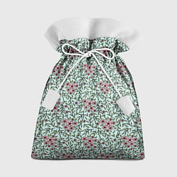 Мешок для подарков Цветы сакуры и веточки - паттерн, цвет: 3D-принт