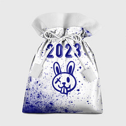 Мешок для подарков 2023 Кролик в стиле граффити на светлом, цвет: 3D-принт