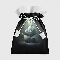 Мешок для подарков Панды обнимаются, цвет: 3D-принт