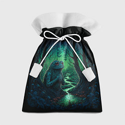 Мешок для подарков Лягушонок Пепе сидит на болоте, цвет: 3D-принт