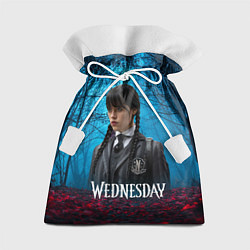 Мешок для подарков Wednesday таинственный лес, цвет: 3D-принт