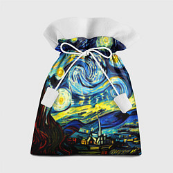 Мешок для подарков Винсент ван Гог, звездная ночь, цвет: 3D-принт