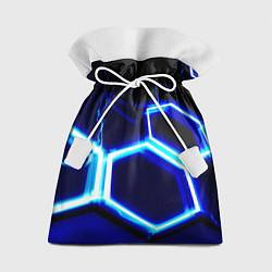 Подарочный мешок Neon abstraction plates storm