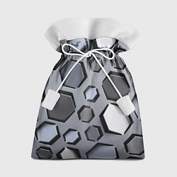 Мешок для подарков Металик - разрезы доспех, цвет: 3D-принт