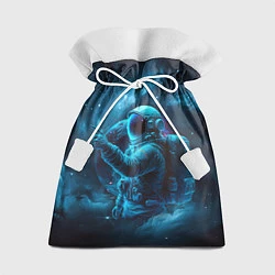 Мешок для подарков An astronaut in blue space, цвет: 3D-принт