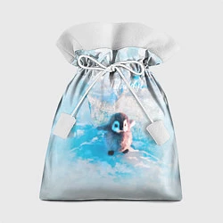 Мешок для подарков Милый пингвин - папочка, цвет: 3D-принт