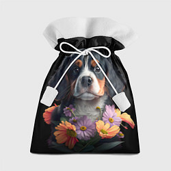 Мешок для подарков Бернский зенненхунд милый щенок, цвет: 3D-принт
