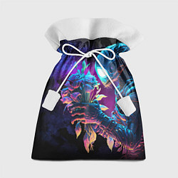 Мешок для подарков Инопланетянин с неоновыми цветами, цвет: 3D-принт