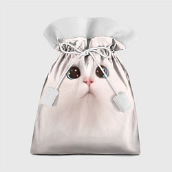Мешок для подарков Милый кот с большими глазами, цвет: 3D-принт