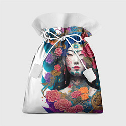 Мешок для подарков Japan style - tattoo - art, цвет: 3D-принт