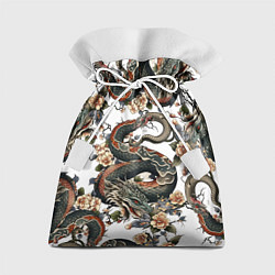 Мешок для подарков Тату японский дракон, цвет: 3D-принт