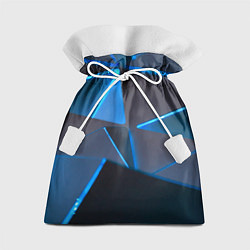 Мешок для подарков Неоновые грани абстракции, цвет: 3D-принт