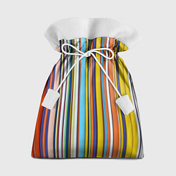 Мешок для подарков Абстрактное множество разноцветных листов, цвет: 3D-принт