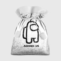Мешок для подарков Among Us с потертостями на светлом фоне, цвет: 3D-принт
