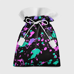 Мешок для подарков Неоновые цвета брызги краски, цвет: 3D-принт