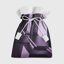 Мешок для подарков Фиолетовая геометрия, цвет: 3D-принт