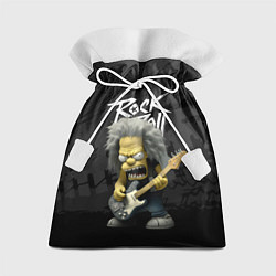 Мешок для подарков Rock and Roll Simpsons, цвет: 3D-принт