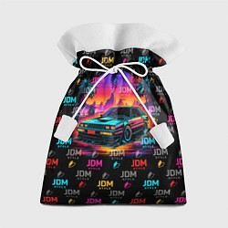 Мешок для подарков JDM neon style, цвет: 3D-принт