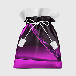 Мешок для подарков Фиолетовая мрачная геометрическая фигура, цвет: 3D-принт