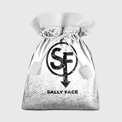 Мешок для подарков Sally Face с потертостями на светлом фоне, цвет: 3D-принт