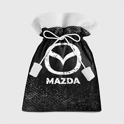 Мешок для подарков Mazda с потертостями на темном фоне, цвет: 3D-принт