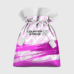 Мешок для подарков Counter-Strike 2 pro gaming: символ сверху, цвет: 3D-принт
