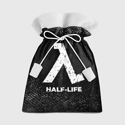 Мешок для подарков Half-Life с потертостями на темном фоне, цвет: 3D-принт