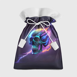Мешок для подарков Череп с молниями, цвет: 3D-принт