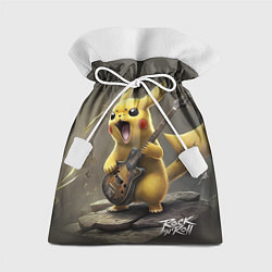 Мешок для подарков Pikachu rock, цвет: 3D-принт